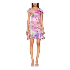 Mirae 'Nola' Purple Viscose Dress Size 2